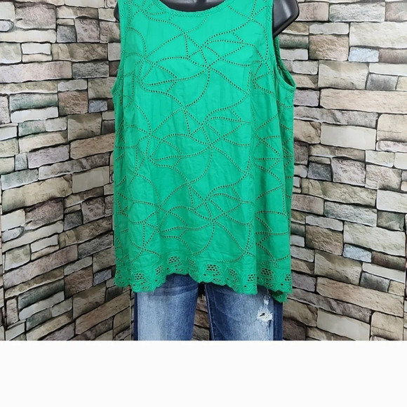 Cabi Gemma cotton sleeveless Top - Picture 5 of 8